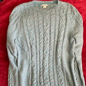L L Bean cable knit sweater